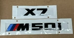 Bmw Genuine G07 Black Trunk Emblem "X7 M50I" Lettering Decal Badge New 2019+. Fixed Price $144.99.