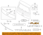 Ford Flex 2009-2016 Liftgate Tailgate Hatch-emblem Badge Nameplate 8A8Z7442528A. Fixed Price $24.00.