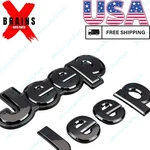Fit For 2014-2018 Jeep Cherokee Front & Rear Glossy Black Nameplate Emblem 2PCS. Fixed Price $44.90.
