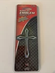 New Cross Stick On Emblem Pilot Chrome Abs Black Inlay IP-3013 Car Truck. Fixed Price $15.99.