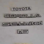 For Corolla AE92 AE95 1988 - 1992 Limited 1.6 Emblem Set 4 Pcs. Fixed Price $32.00.