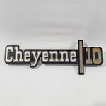 Chevrolet C10 Front Fender Cheyenne Emblem 1973-1974 Gmc Part #6273129. Fixed Price $34.99.