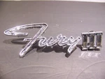 1965 Plymouth Fury Iii Fender Emblems Oem Pair 2526192 2524226. Fixed Price $49.99.