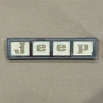 1960S/1970S Commando/jeepster/j-series/wagoneer Tail Gate Nameplate Emblem. Fixed Price $19.00.