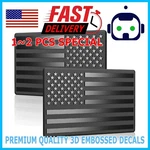 3D American Flag Emblem Sticker Metal Decal Black 5"X 3" Car Truck Suv Decor. Fixed Price $6.99.