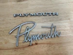 Vintage Plymouth Car Emblem Script #1902613 Belvedere Savoy Fury Suburban +extra. Fixed Price $60.29.