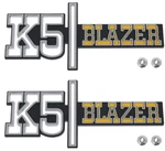 Oer Front Fender "K5 Blazer" Emblem Set For 1973-1974 Chevy. Fixed Price $119.98.