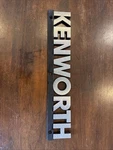 Genuine "kenworth" Nameplate Black & Silver K281-1348 # 13637. Fixed Price $26.99.