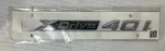 Bmw Chrome X-drive 40 Emblem 51147436013 New Oem. Fixed Price $32.00.