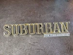 1973 1974 Suburban By Chevrolet Emblem Gm 334153. Fixed Price $50.00.