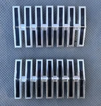 1963 Galaxie 500 Ornaments Quarter Panel Fish Bones Emblems Lh Rh Pair Ford Gill. Fixed Price $44.99.