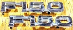 1980 1981 Ford Truck F150 Chrome Fender Emblem Badge Trim Set 2 Pair Oem. Fixed Price $34.99.