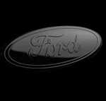 Ford Logo Emblem: Premium 9" Full Black Oval Grille & Tailgate. Fixed Price $29.95.