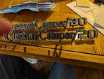1969-72 Custom Camper 20 Emblem, Nice Chrome, Studs, 3948472 Oem. Fixed Price $180.00.