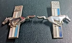 Pair Tri Bar Pony Front Fender Emblems 1965-66 Ford Mustang Original Fomoco Pt. Fixed Price $12.99.