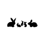 Peter Rabbit Family - Vinyl Decal Sticker For Wall, Car, Iphone, Ipad, Laptop. Fixed Price $39.99.