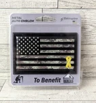 Elektroplate Support Our Troops Camouflage Black Chrome Auto Emblem New. Fixed Price $10.00.