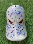 Anaheim Ducks 2025-26 Playoffs Partial Team Signed Mighty Wild Wing Mask.. Fixed Price $310.99.
