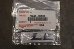 2007-2025 Toyota Camry, Prius, Sienna Le Nameplate For Trunk 75443-06A60 Chrome. Fixed Price $12.50.