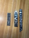 85-91 Honda Civic Wagon RT4WD Hatchback Chrome Emblem Genuine Oem. Fixed Price $30.00.