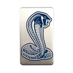 1996-1998 Mustang Genuine Ford Cobra Svt Emblem Brushed Aluminum W/ Blue Inlay. Fixed Price $18.95.