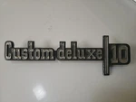 Chevrolet Custom Deluxe 10 Emblem P-6273126 P-6273127 P-6273128. Fixed Price $30.00.