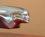 1948,49 Cadillac Hood Ornament-flying Goddess 1453909 W/bracket. 15". Pitting.. Fixed Price $248.00.