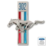1968 Mustang Fender Emblem "302" W/running Horse Left Driver Side Dii EM3605. Fixed Price $51.95.