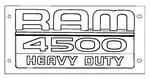 2013-2018 Ram 4500, Nameplate-door Mopar (68139450AC). Fixed Price $85.00.