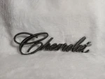 Vintage Chevrolet Badge Emblem Script 1960-1970 Caprice Impala Trunk Lid Grill. Fixed Price $20.00.