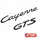 03-10 Matte Black Cayenne Gts Letters Rear Badge Emblem Look Deck Lid 955. Fixed Price $95.58.