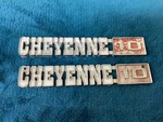 1971 - 1972 Chevy Chevrolet Truck Cheyenne 10 Fender Emblem Oem 3994683. Fixed Price $38.00.