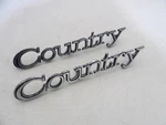 Pair Of 1975 1976 1977 1978 Ford Country Squire Rear Quarter Panel Emblems. Fixed Price $34.99.