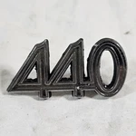 1966 Dodge Coronet "440" Metal Fender Emblem - Used 2578082. Fixed Price $34.99.