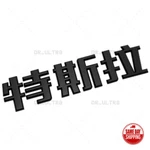 Tesla Rear Chinese 3D Decal Nameplate Logo Badge Emblem Decorate Gloss Black. Fixed Price $14.99.