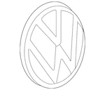 Genuine Volkswagen Deck Lid Emblem 17A-853-630-B-DPJ. Fixed Price $63.99.
