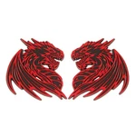 Dragon Emblem Custom Badge 3D Decal Sticker Fender Car Truck Suv Auto Red. Fixed Price $34.99.