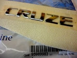 Chevrolet Cruze Rear Deck Lid/ Trunk Chrome Emblem Nameplate Oem New. Fixed Price $45.63.