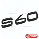 Volvo S60 Rear Trunk Lid Letter Logo Badge Nameplate Emblem Sport Gloss Black. Fixed Price $27.99.