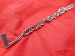 Nos 1969 Canadian Pontiac Laurentian Emblem Nameplate Badge Oem Gm Script. Fixed Price $85.00.