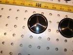 Mercedes Genuine 72-73 R107 350SL Steering Wheel Center 3/8" Black Star Only. Fixed Price $42.50.