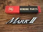 Nib Toyota Corona Mark Ii White Emblem Part 75381-29025. Fixed Price $100.00.