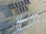 Thunderbird Front Letter & Fender Emblems 1973 - 1976 Ford Oem Set. Fixed Price $115.00.