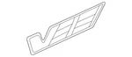 Genuine Gm Silver Front Side Door Marketing Name Plate 84427807. Fixed Price $61.10.