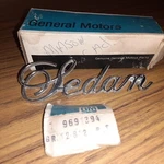 1976-84 Nos Cadillac Deville Sedan Rear Quarter Panel Emblem Gm 9691394 C3. Fixed Price $29.99.