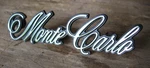 Nos 1973 -1977 Chevrolet Monte Carlo Metal Script Header Emblem Gm 325272. Fixed Price $119.99.