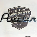 Chrome Austin Script Badge - MK1 Mini 14A6802. Fixed Price $23.50.