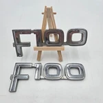 1980-1983 Ford F100 Front Fender Emblem Badge Pair Oem Chrome Truck Trim. Fixed Price $49.99.