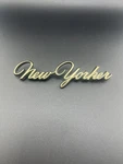 Vintage Chrysler New Yorker Gold Nameplate Emblem 2964597 Script Badge Oem Part. Fixed Price $27.19.