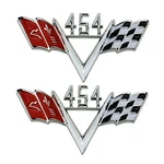 2PC New Custom 454 Cross Flag Fender Emblem / 1960S Style Trim Badge. Fixed Price $46.32.